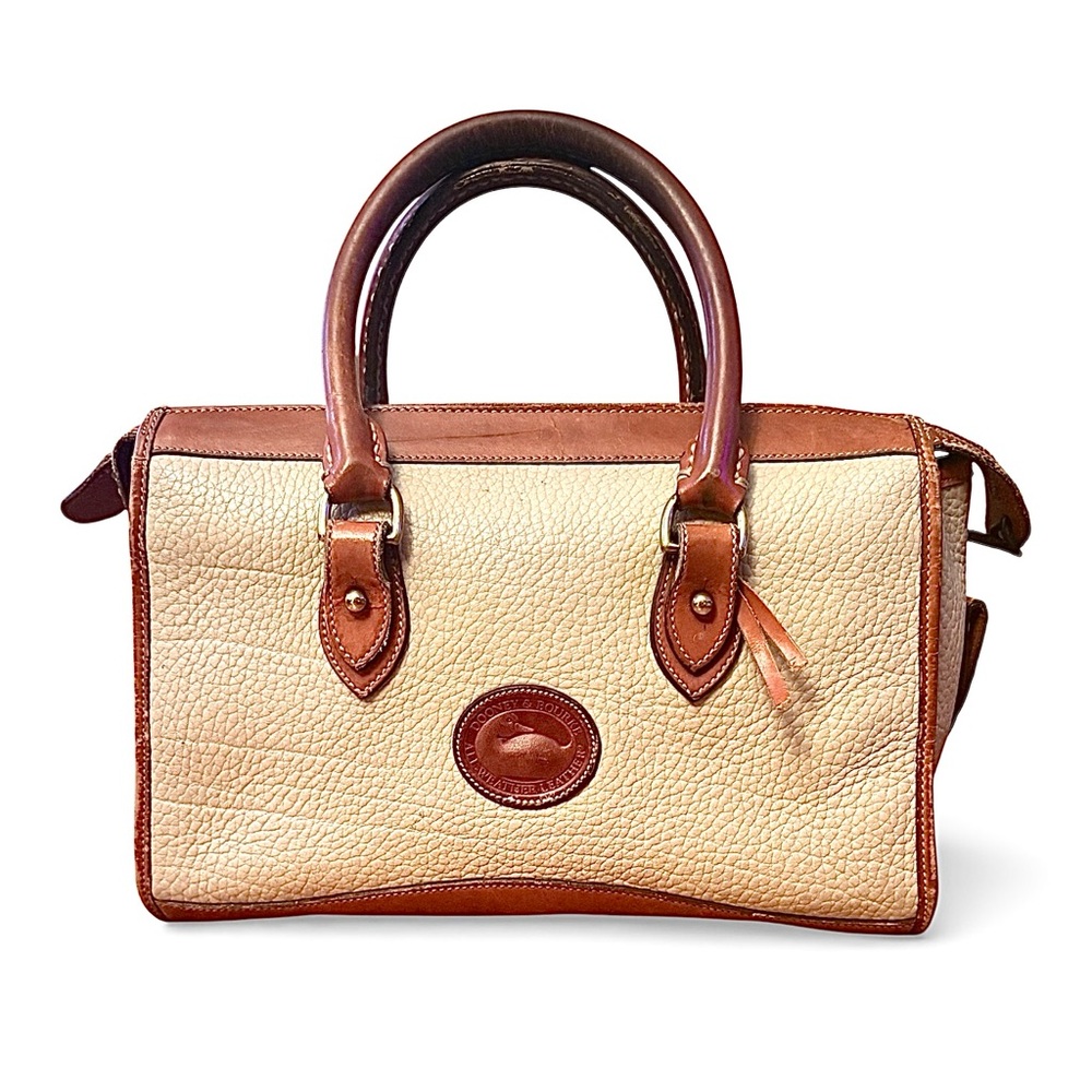 Vintage Dooney & Bourke All Weather Leather (AWL) Zip-Top Satchel